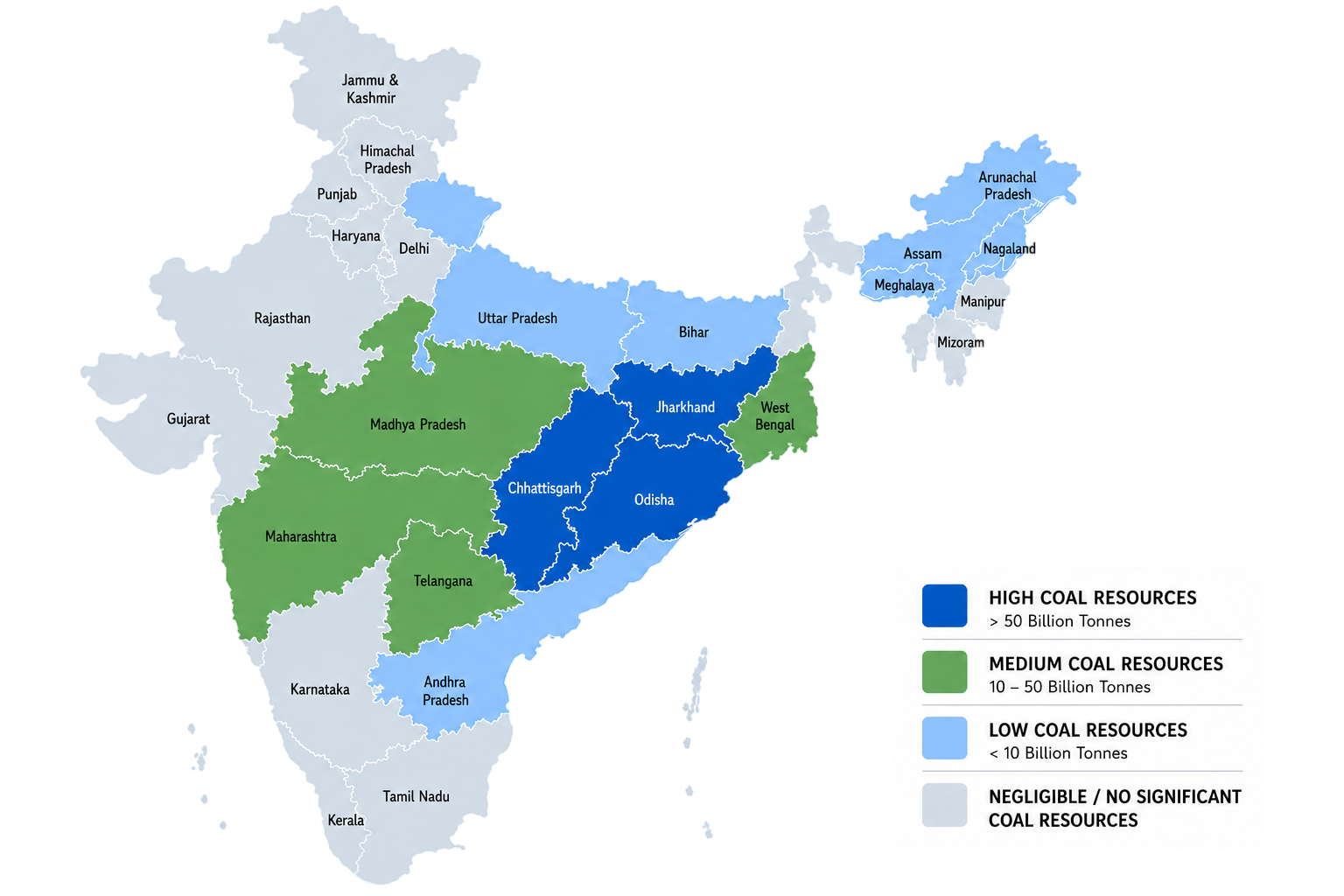 India Coal Map