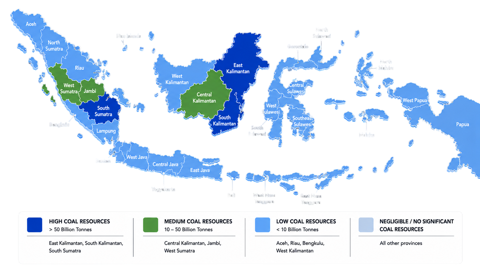 Indonesia Coal Map